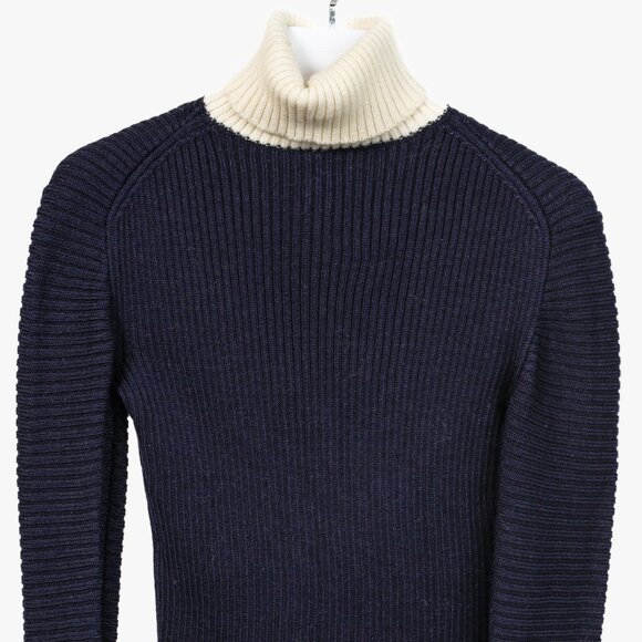 Acne Studios 2015 Bryn Clean Navy Wool Turtleneck Sweater - Picture 4 of 10